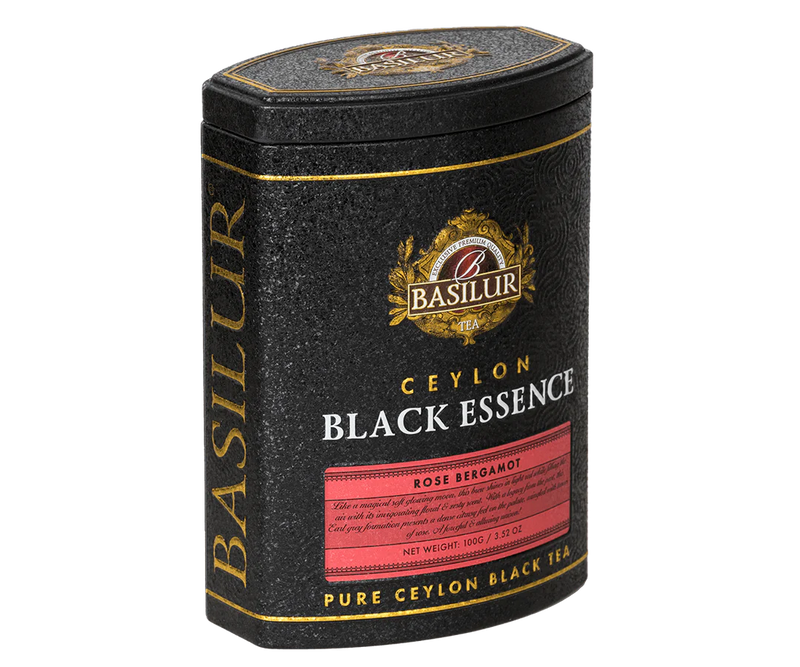 Lata Té Negro Ceylon - Black Essence Rose Bergamota - 100 gr