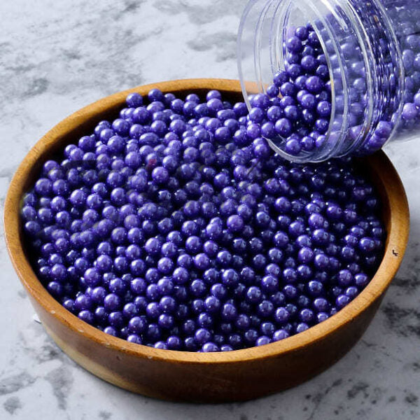 Adorno De Pastel Morado 1 Kg. - 4Mm