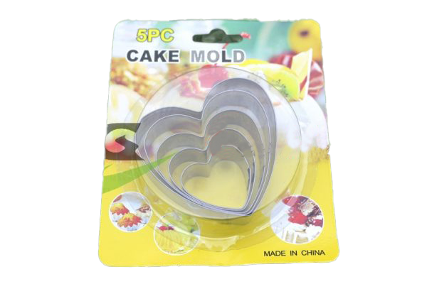 Cortador De Galletas – Corazon 5Pcs.