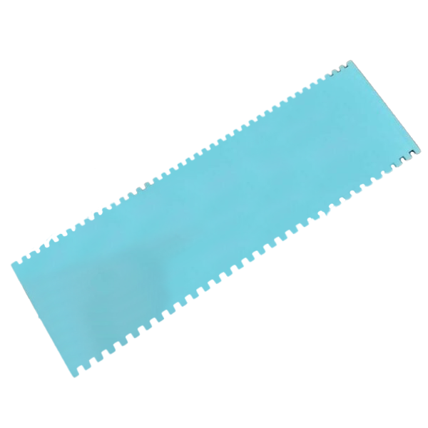 Alisador Plastico dientes doble figura cuadrado.
