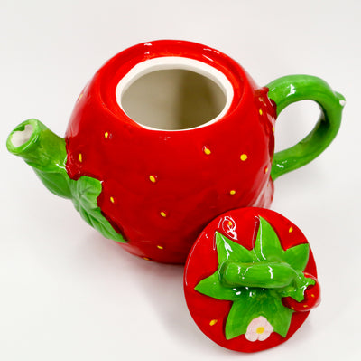 Tetera De Ceramica Forma De Frutilla